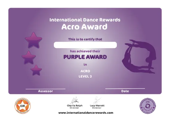 Picture of IDR - Acro - Level 3 - Purple