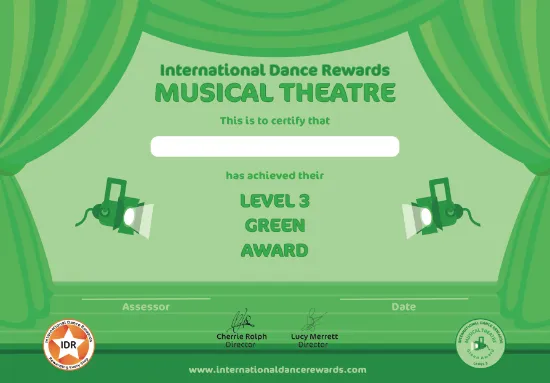 Picture of IDR - Musical Theatre - Level 3 - Green