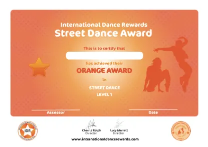 Picture of IDR - Street Dance - Level 1 - Orange