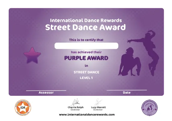 Picture of IDR - Street Dance - Level 1 - Purple
