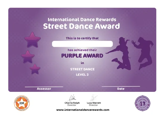 Picture of IDR - Street Dance - Level 3 - Purple