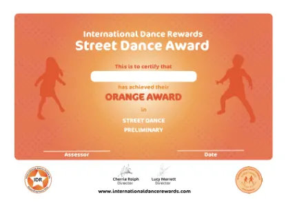 Picture of IDR - Street Dance - Preliminary - Orange