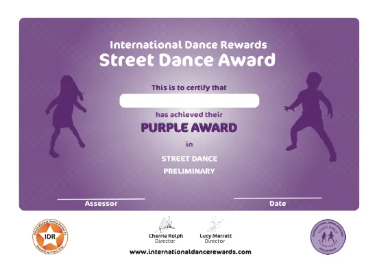 Picture of IDR - Street Dance - Preliminary - Purple