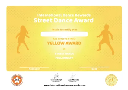 Picture of IDR - Street Dance - Preliminary - Yellow