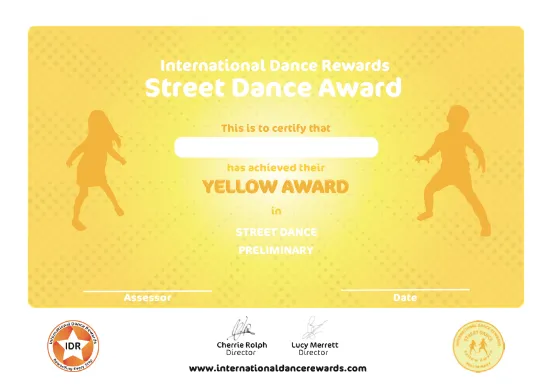 Picture of IDR - Street Dance - Preliminary - Yellow