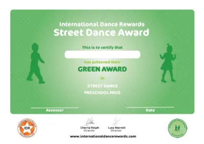 Picture of IDR - Street Dance - Pre-School Pros - Green
