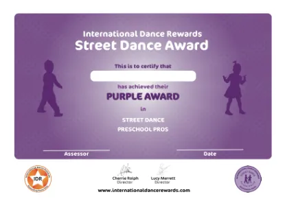 Picture of IDR - Street Dance - Pre-School Pros - Purple