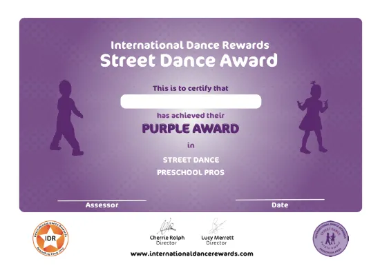 Picture of IDR - Street Dance - Pre-School Pros - Purple