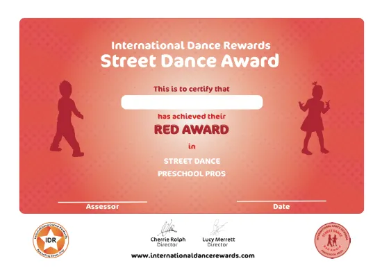 Picture of IDR - Street Dance - Pre-School Pros - Red
