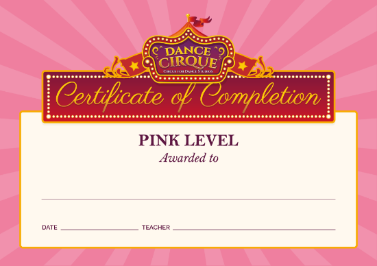 Picture of Dance Cirque - Pink Certification