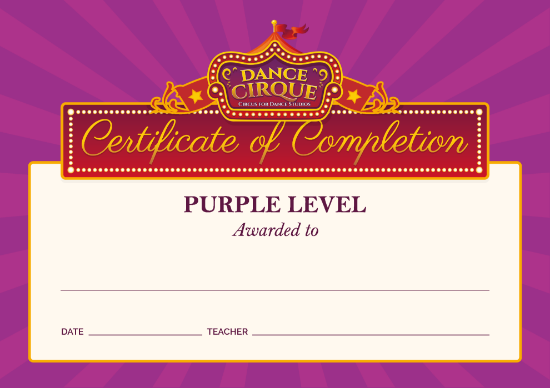 Picture of Dance Cirque - Purple Certification