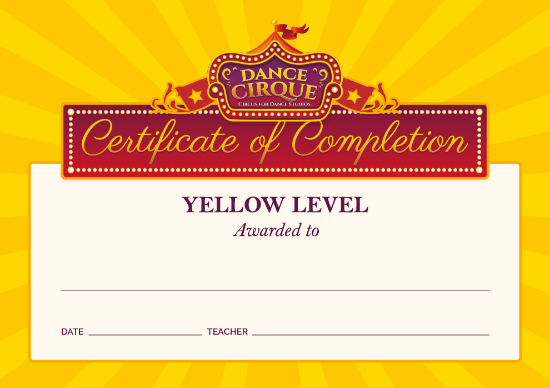 Picture of Dance Cirque - Yellow Certification