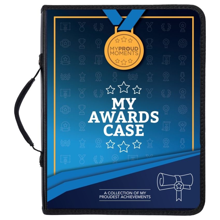 Starbrite Studios. Awards Display Case - Universal - Blue