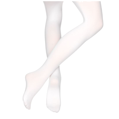 Picture of Children's White ContourSoft Footed Ballet Tights